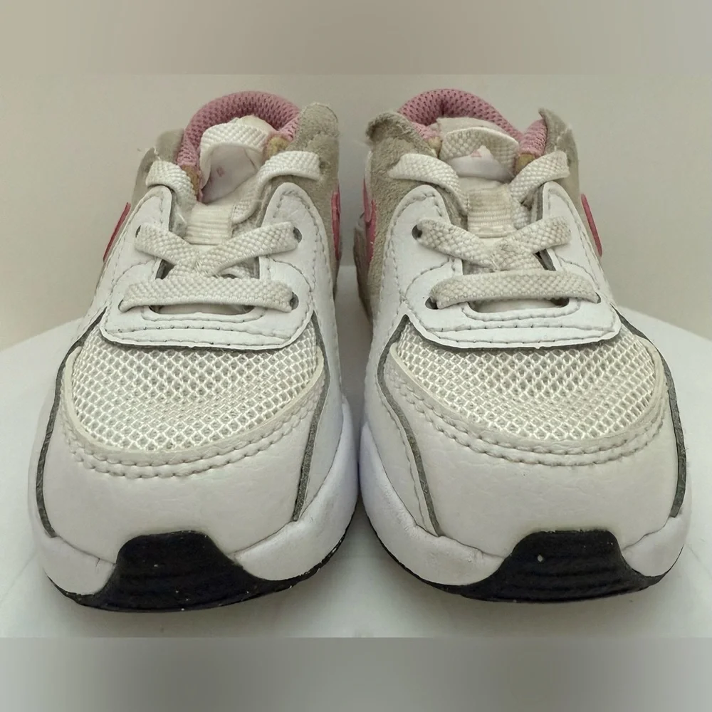 Nike Kids Air Max White and Pink Sneakers - Size 5C - Picture 6 of 9